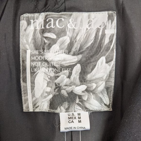 NWT Mac & Jac Shimmery Navy Blue Blazer - Picture 7 of 9